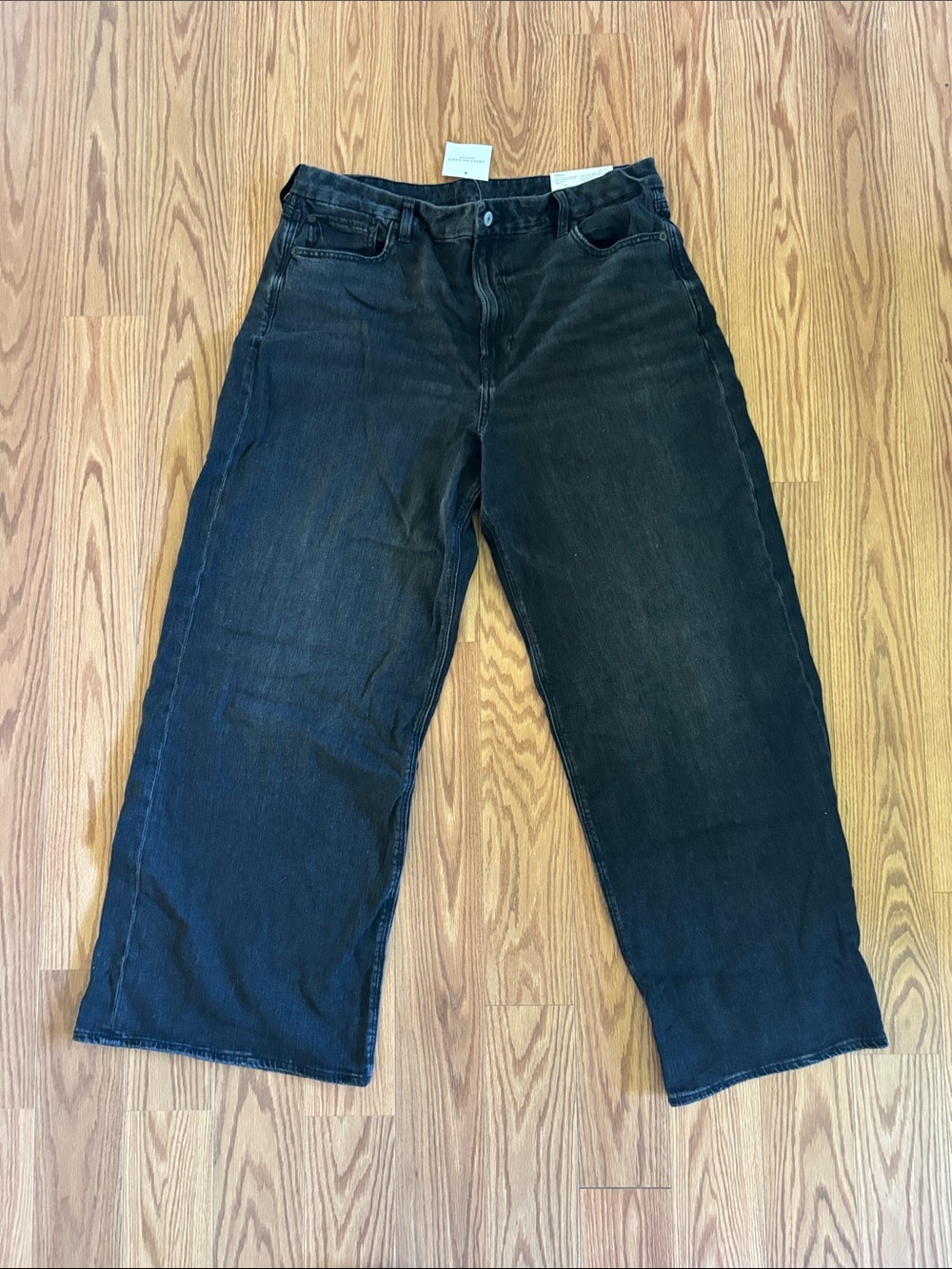 American Eagle Outfitters Black Wide-Leg Jeans